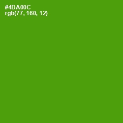 #4DA00C - Vida Loca Color Image