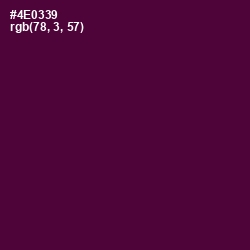 #4E0339 - Blackberry Color Image