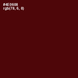 #4E0608 - Mahogany Color Image