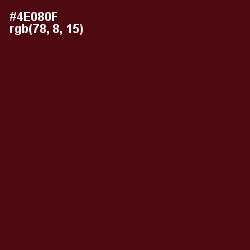 #4E080F - Mahogany Color Image
