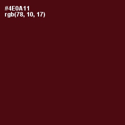 #4E0A11 - Cab Sav Color Image