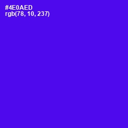 #4E0AED - Purple Heart Color Image