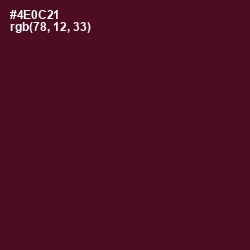 #4E0C21 - Barossa Color Image