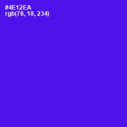 #4E12EA - Purple Heart Color Image