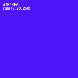 #4E14FA - Purple Heart Color Image