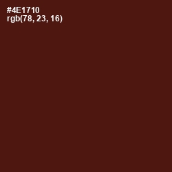 #4E1710 - Cocoa Bean Color Image
