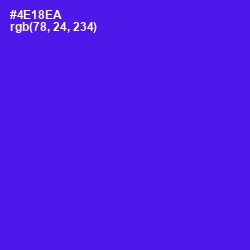 #4E18EA - Purple Heart Color Image