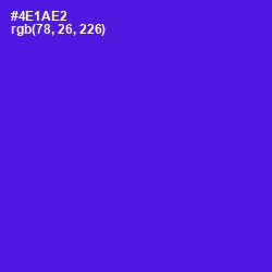 #4E1AE2 - Purple Heart Color Image