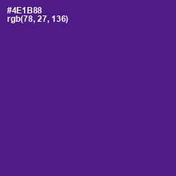 #4E1B88 - Pigment Indigo Color Image