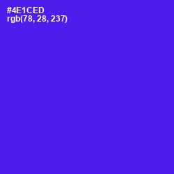 #4E1CED - Purple Heart Color Image