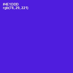 #4E1DDD - Purple Heart Color Image