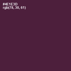 #4E1E3D - Wine Berry Color Image