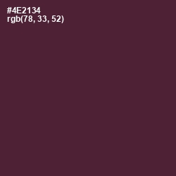 #4E2134 - Livid Brown Color Image