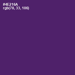 #4E216A - Honey Flower Color Image
