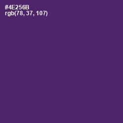 #4E256B - Honey Flower Color Image