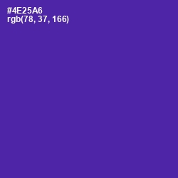 #4E25A6 - Daisy Bush Color Image