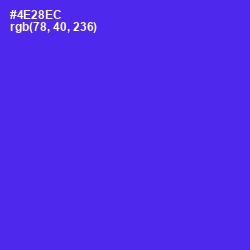 #4E28EC - Purple Heart Color Image