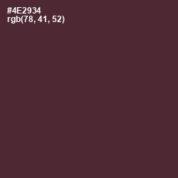 #4E2934 - Livid Brown Color Image