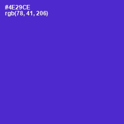 #4E29CE - Purple Heart Color Image