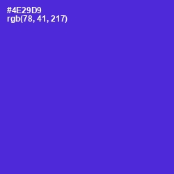 #4E29D9 - Purple Heart Color Image