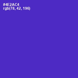 #4E2AC4 - Purple Heart Color Image