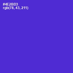 #4E2BD3 - Purple Heart Color Image