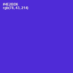 #4E2BD6 - Purple Heart Color Image