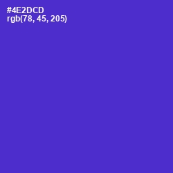 #4E2DCD - Purple Heart Color Image