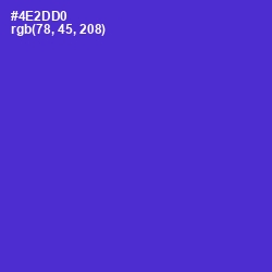 #4E2DD0 - Purple Heart Color Image