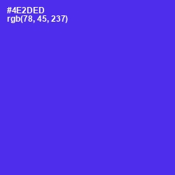 #4E2DED - Purple Heart Color Image