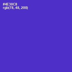 #4E30C8 - Purple Heart Color Image