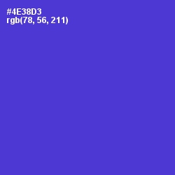 #4E38D3 - Purple Heart Color Image