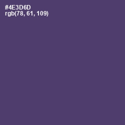 #4E3D6D - Voodoo Color Image