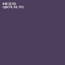 #4E3E5D - Voodoo Color Image