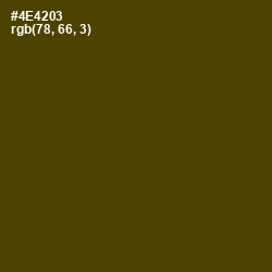 #4E4203 - Bronze Olive Color Image