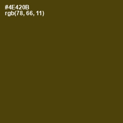 #4E420B - Bronze Olive Color Image