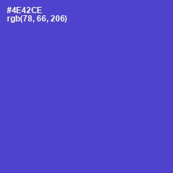 #4E42CE - Indigo Color Image