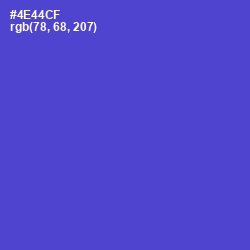 #4E44CF - Indigo Color Image