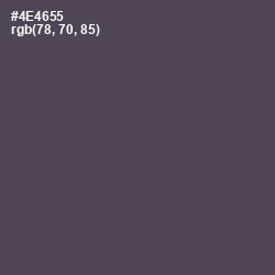 #4E4655 - Abbey Color Image