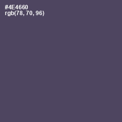 #4E4660 - Mulled Wine Color Image