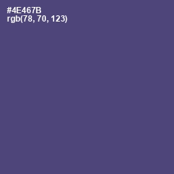 #4E467B - East Bay Color Image