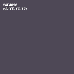 #4E4856 - Abbey Color Image