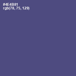 #4E4B81 - Victoria Color Image