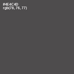 #4E4C4D - Gravel Color Image