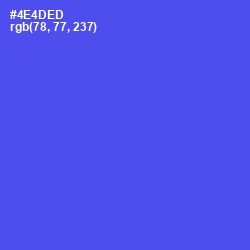 #4E4DED - Royal Blue Color Image