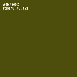 #4E4E0C - Bronze Olive Color Image