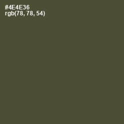 #4E4E36 - Kelp Color Image