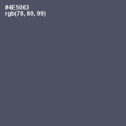 #4E5063 - Fiord Color Image