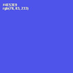 #4E53E9 - Royal Blue Color Image