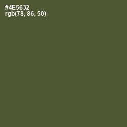 #4E5632 - Woodland Color Image